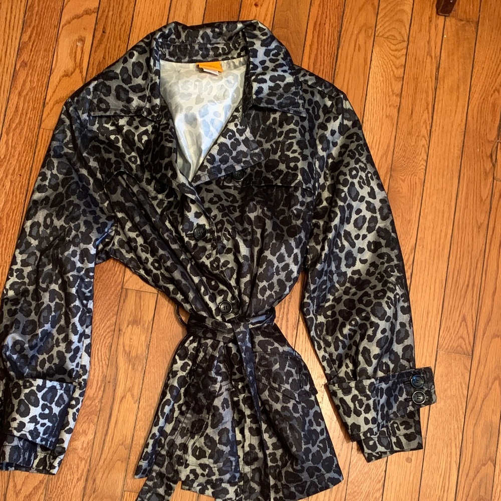 Ruby Rd Leopard Print Belted Jacket - image 1